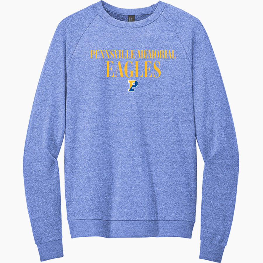 PENNSVILLE MEMORIAL HIGH SCHOOL EAGLES <span class="pdp-name-mascot">PENNSVILLE MEMORIAL EAGLES</span> District Men's Perfect Tri Fleece Crewneck Sweatshirt
