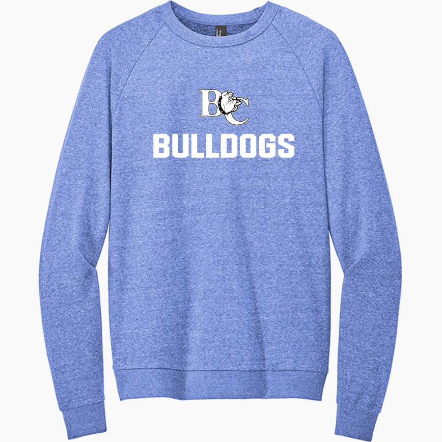 Barton College Official Store of the Bulldogs <span class="pdp-name-mascot">Barton Bulldogs</span> District Men's Perfect Tri Fleece Crewneck Sweatshirt