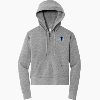 District Women's Tri Fleece 1/2 Zip Pullover