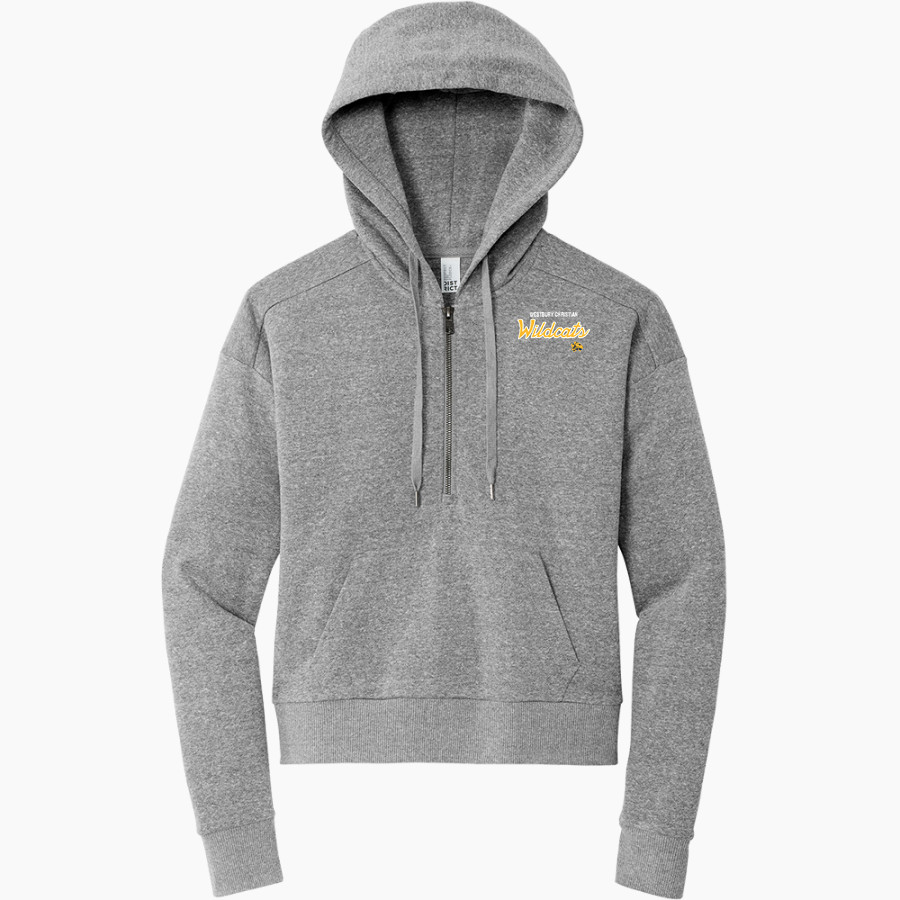 Westbury Christian Wildcats <span class="pdp-name-mascot">Westbury Christian Wildcats</span> District Women's Tri Fleece 1/2 Zip Pullover