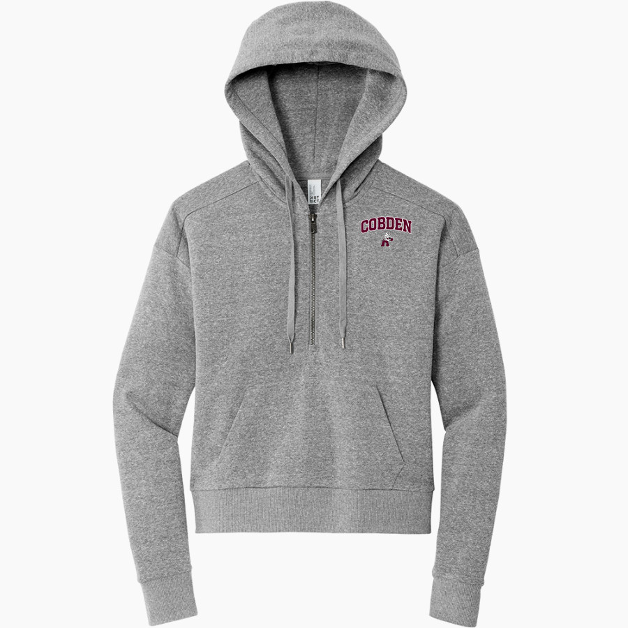 COBDEN HIGH SCHOOL APPLEKNOCKERS <span class="pdp-name-mascot">COBDEN APPLEKNOCKERS</span> District Women's Tri Fleece 1/2 Zip Pullover