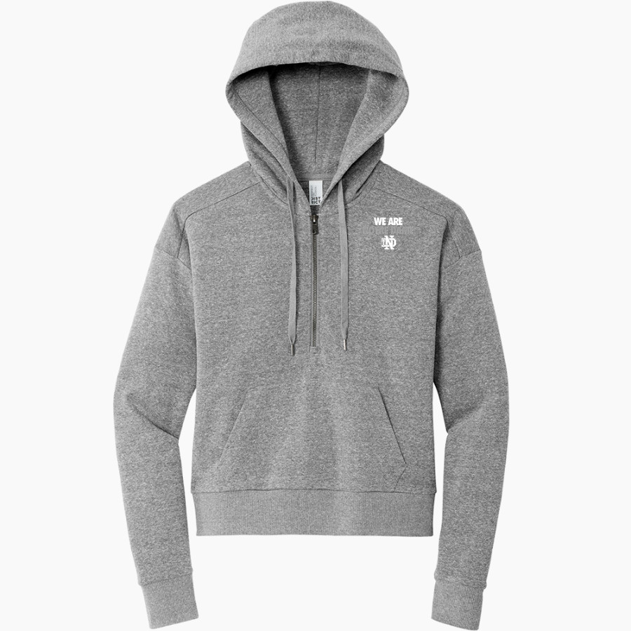 Notre Dame Bulldogs District Women's Tri Fleece 1/2 Zip Pullover