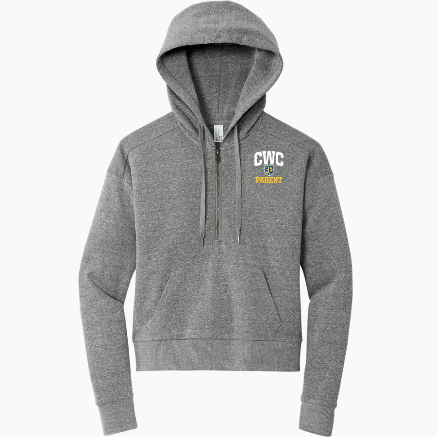 Central Wisconsin Christian Crusaders Online Store District Women's Tri Fleece 1/2 Zip Pullover