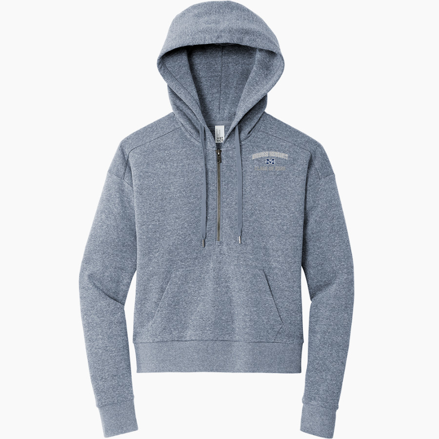 Moravian University Greyhounds <span class="pdp-name-mascot">Moravian University Greyhounds</span> District Women's Tri Fleece 1/2 Zip Pullover