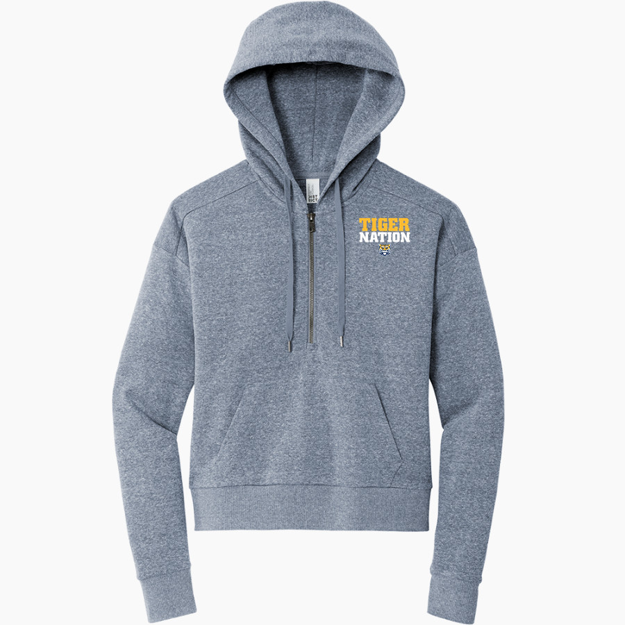 Notre Dame Belmont Tigers District Women's Tri Fleece 1/2 Zip Pullover