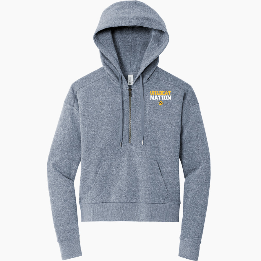 BELLEVILLE HIGH SCHOOL WILDCATS <span class="pdp-name-mascot">BELLEVILLE WILDCATS</span> District Women's Tri Fleece 1/2 Zip Pullover