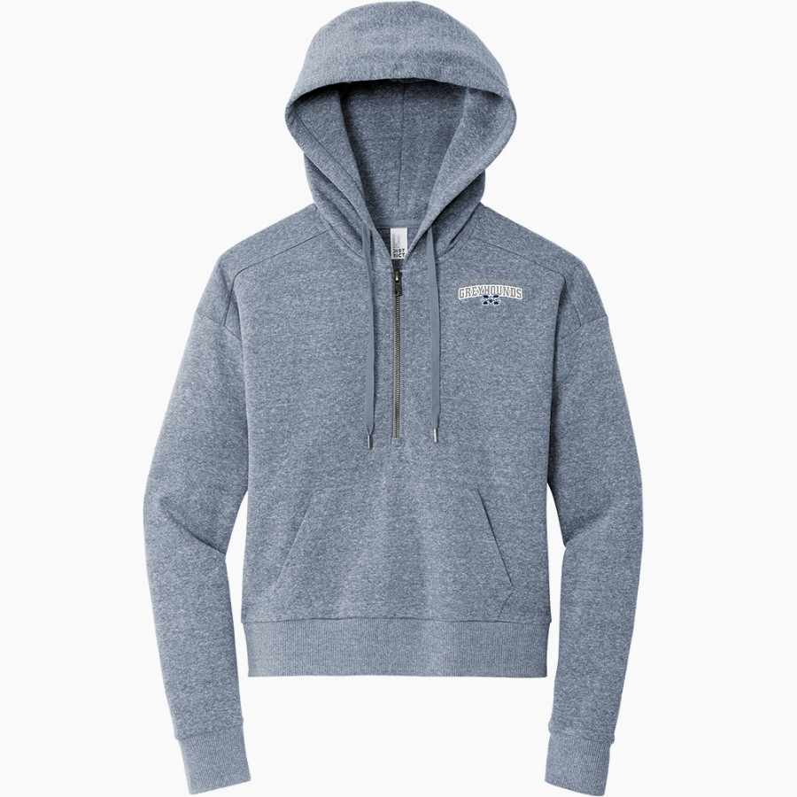 Moravian University Greyhounds <span class="pdp-name-mascot">Moravian University Greyhounds</span> District Women's Tri Fleece 1/2 Zip Pullover