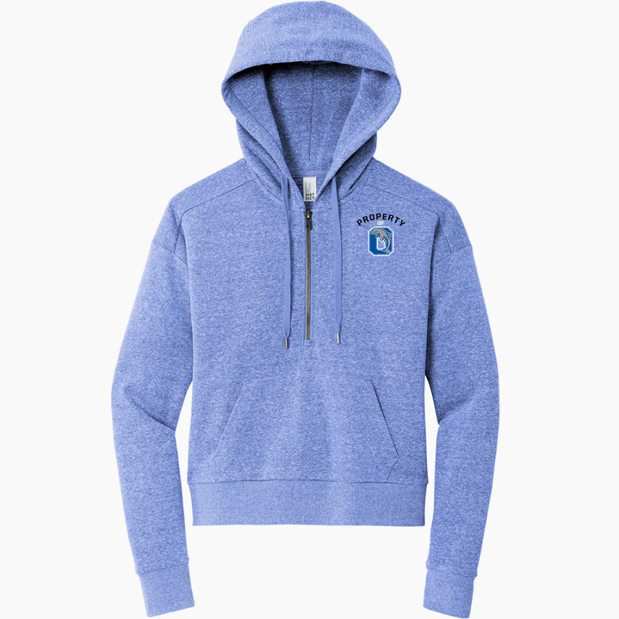 OCRACOKE SCHOOL DOLPHINS <span class="pdp-name-mascot">OCRACOKE DOLPHINS</span> District Women's Tri Fleece 1/2 Zip Pullover