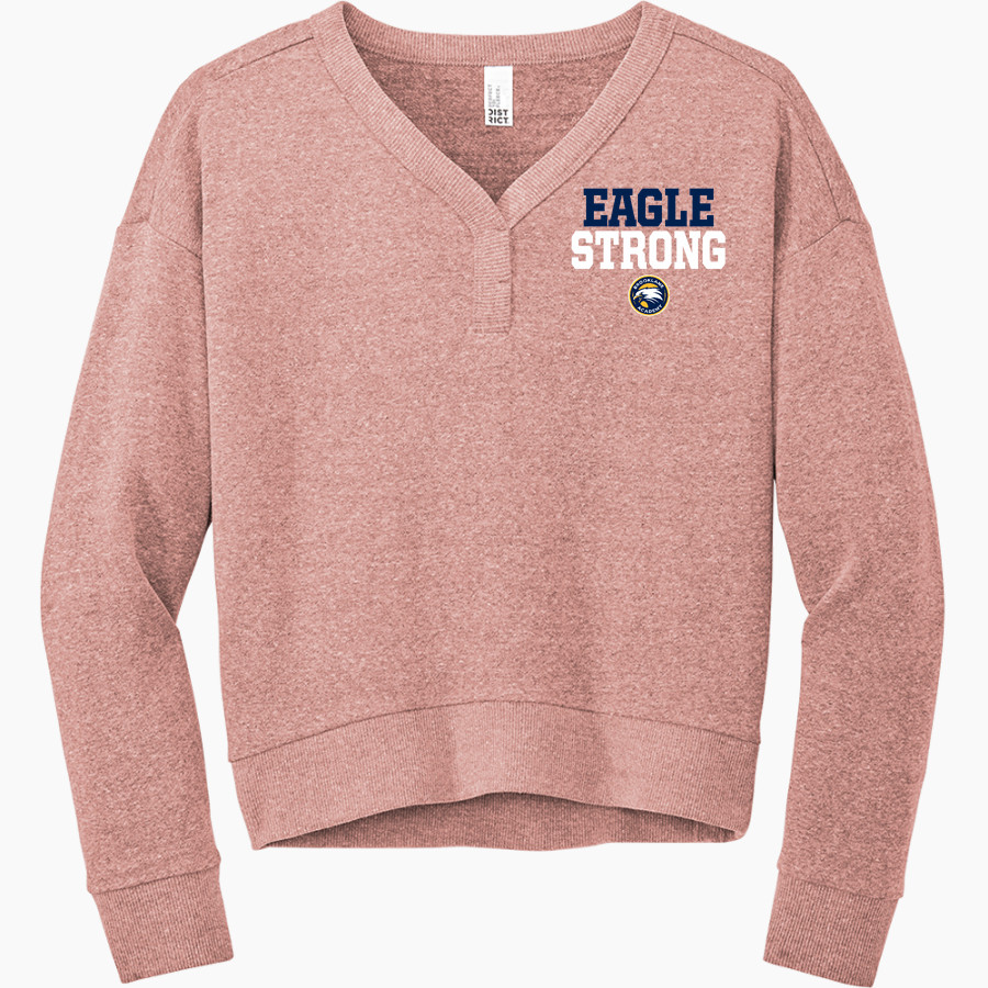 Brooklane Baptist Eagles District Women's Perfect Tri Fleece V-Neck Sweatshirt