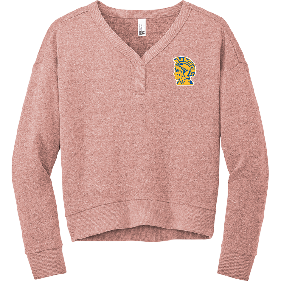 Imlay City Spartans <span class="pdp-name-mascot">Imlay City Spartans</span> District Women's Perfect Tri Fleece V-Neck Sweatshirt