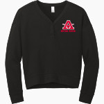 AXTELL HIGH SCHOOL LONGHORNS <span class="pdp-name-mascot">AXTELL LONGHORNS</span> District Women's Perfect Tri Fleece V-Neck Sweatshirt Front Thumbnail