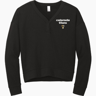 District Women's Perfect Tri Fleece V-Neck Sweatshirt