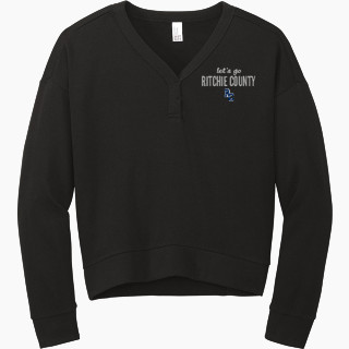 District Women's Perfect Tri Fleece V-Neck Sweatshirt