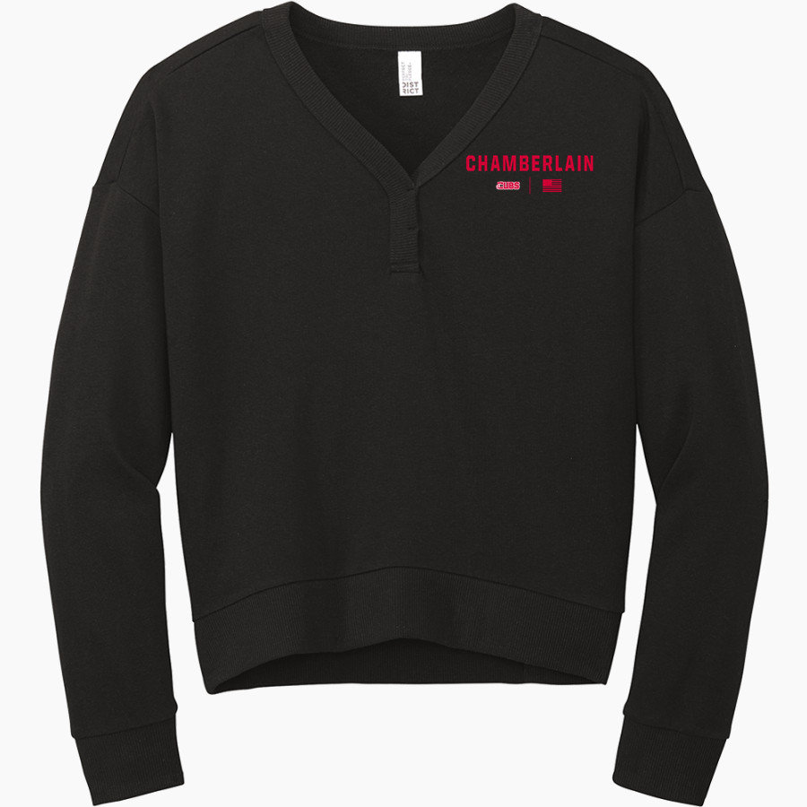 CHAMBERLAIN HIGH SCHOOL CUBS <span class="pdp-name-mascot">CHAMBERLAIN CUBS</span> District Women's Perfect Tri Fleece V-Neck Sweatshirt
