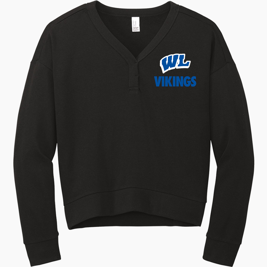 Wisconsin Lutheran Vikings <span class="pdp-name-mascot">Wisconsin Lutheran Vikings</span> District Women's Perfect Tri Fleece V-Neck Sweatshirt