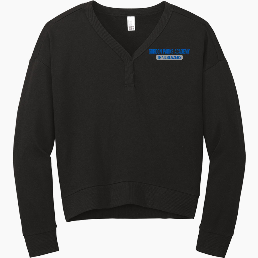 Gordon Parks Academy Trailblazers <span class="pdp-name-mascot">Gordon Parks Academy Trailblazers</span> District Women's Perfect Tri Fleece V-Neck Sweatshirt