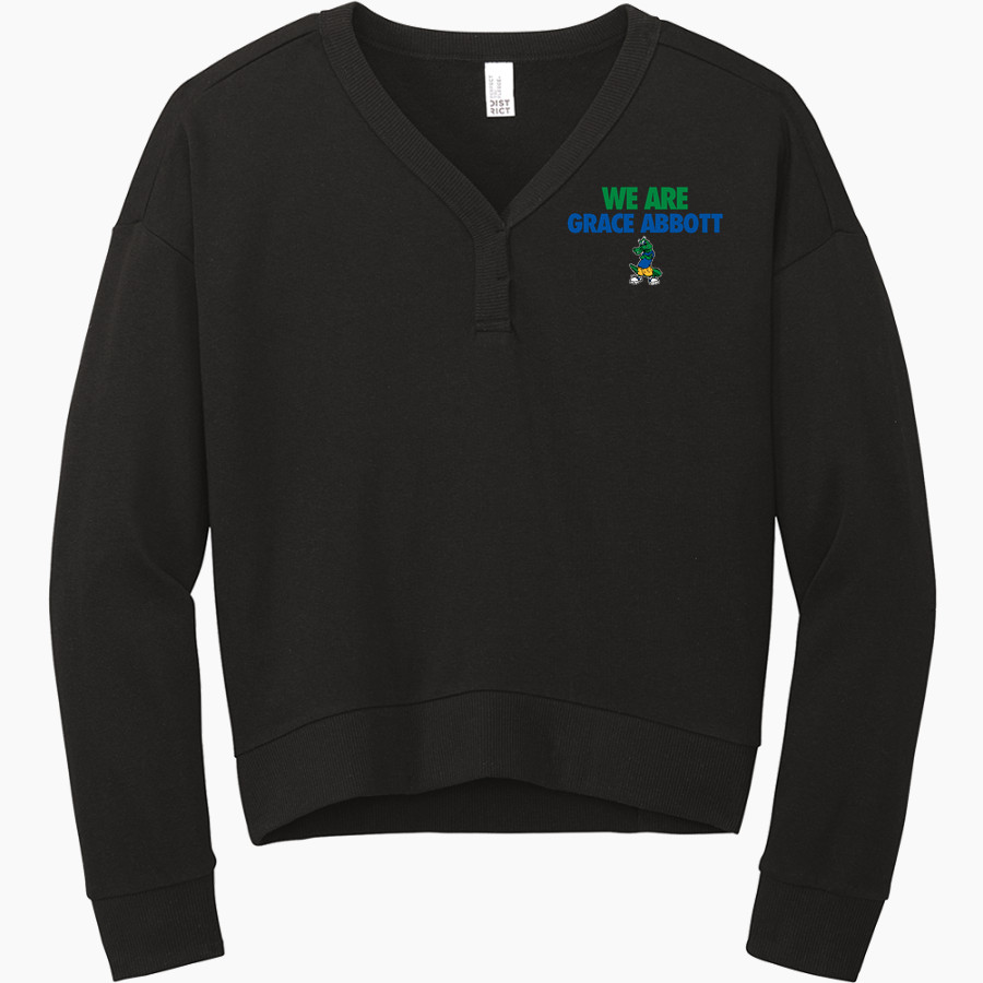 GRACE ABBOTT Gators <span class="pdp-name-mascot">GRACE ABBOTT ELEMENTARY SCHOOL Alligators</span> District Women's Perfect Tri Fleece V-Neck Sweatshirt