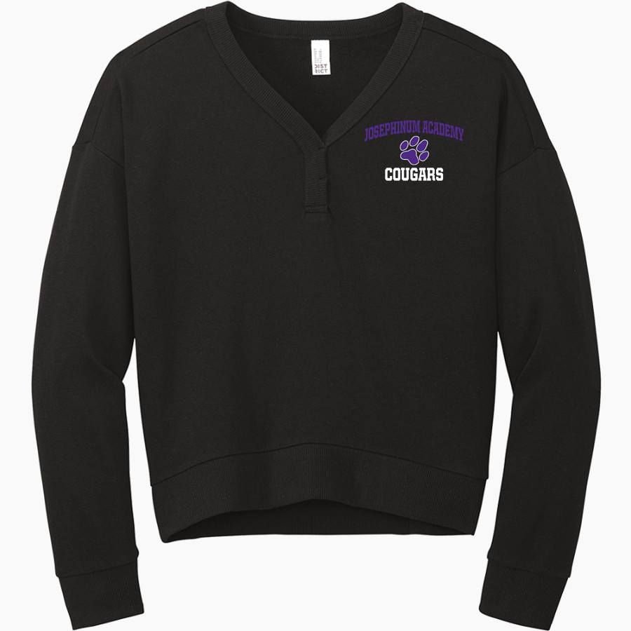 Josephinum Academy of the Sacred Heart <span class="pdp-name-mascot">Josephinum Academy Cougars</span> District Women's Perfect Tri Fleece V-Neck Sweatshirt