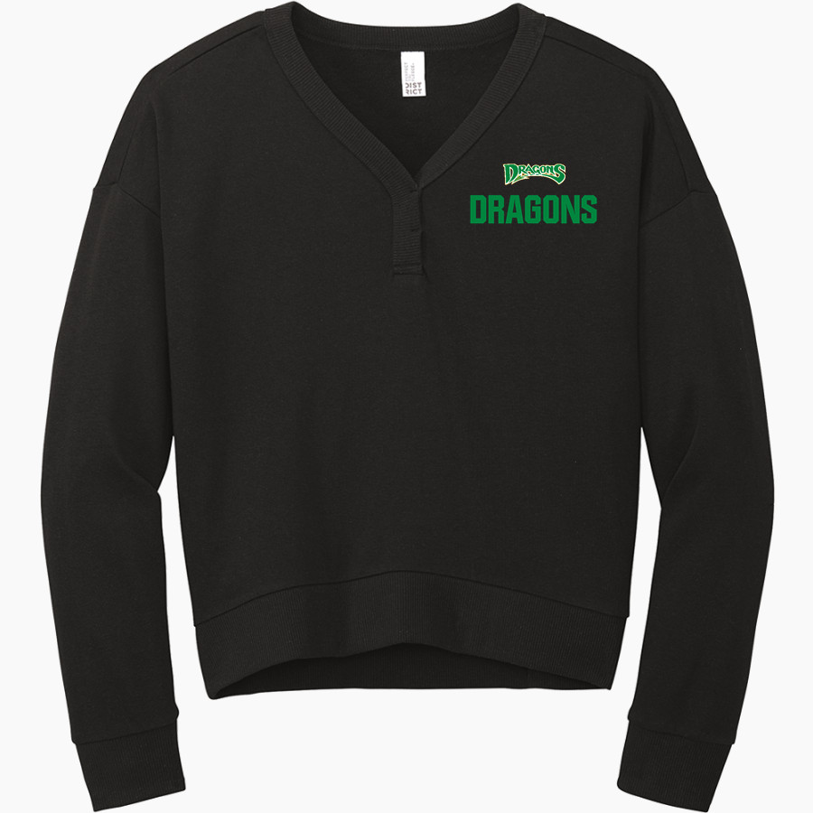 WEST DAVIDSON HIGH SCHOOL DRAGONS District Women's Perfect Tri Fleece V-Neck Sweatshirt