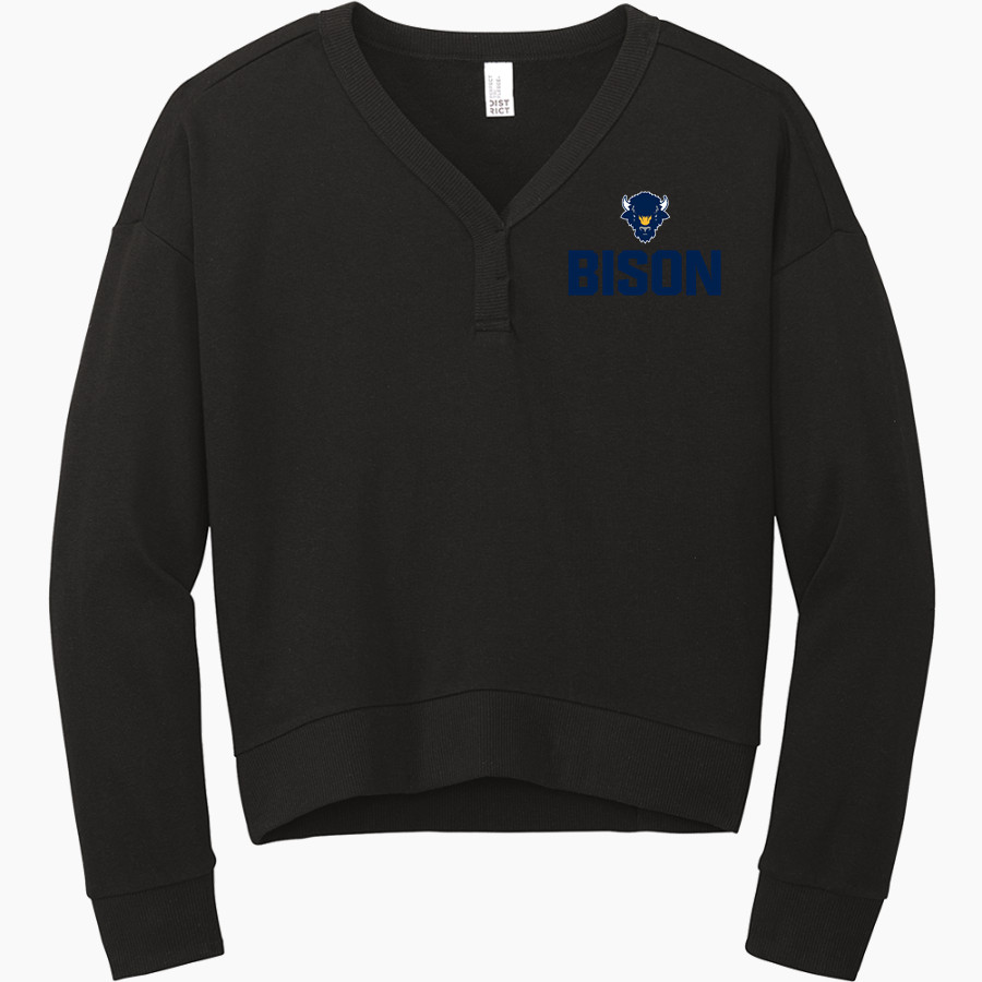 SUSCC Bison District Women's Perfect Tri Fleece V-Neck Sweatshirt