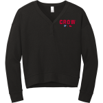 CROW HIGH SCHOOL Cougars Online Store <span class="pdp-name-mascot">CROW COUGARS</span> District Women's Perfect Tri Fleece V-Neck Sweatshirt Front Thumbnail