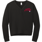 Plainfield Quakers <span class="pdp-name-mascot">Plainfield Quakers</span> District Women's Perfect Tri Fleece V-Neck Sweatshirt Front Thumbnail