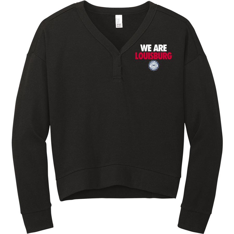 Louisburg Hurricanes <span class="pdp-name-mascot">Louisburg Hurricanes</span> District Women's Perfect Tri Fleece V-Neck Sweatshirt