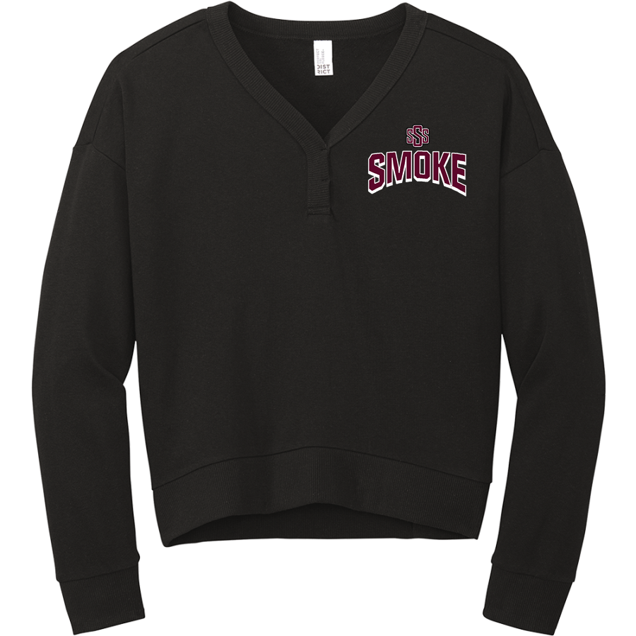 South Shore Smoke Smoke <span class="pdp-name-mascot">South Shore Smoke Smoke</span> District Women's Perfect Tri Fleece V-Neck Sweatshirt