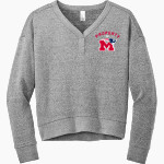 Marion Patriots <span class="pdp-name-mascot">Marion High School Patriots</span> District Women's Perfect Tri Fleece V-Neck Sweatshirt Front Thumbnail