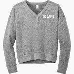 Aggie Sideline Store UC Davis District Women's Perfect Tri Fleece V-Neck Sweatshirt Front Thumbnail