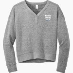 French-American School of New York - Online Store <span class="pdp-name-mascot">French-American School Sharks</span> District Women's Perfect Tri Fleece V-Neck Sweatshirt Front Thumbnail