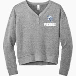 MARYSVILLE HIGH SCHOOL VIKINGS <span class="pdp-name-mascot">MARYSVILLE VIKINGS</span> District Women's Perfect Tri Fleece V-Neck Sweatshirt Front Thumbnail