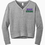 Blaker Kinser Sharks <span class="pdp-name-mascot">Blaker Kinser Sharks</span> District Women's Perfect Tri Fleece V-Neck Sweatshirt Front Thumbnail