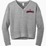 BANGOR HIGH SCHOOL CARDINALS <span class="pdp-name-mascot">BANGOR CARDINALS</span> District Women's Perfect Tri Fleece V-Neck Sweatshirt Front Thumbnail