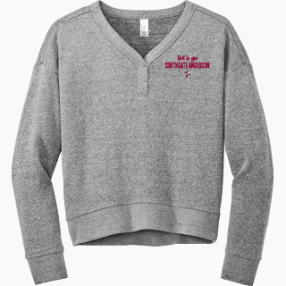 District Women's Perfect Tri Fleece V-Neck Sweatshirt