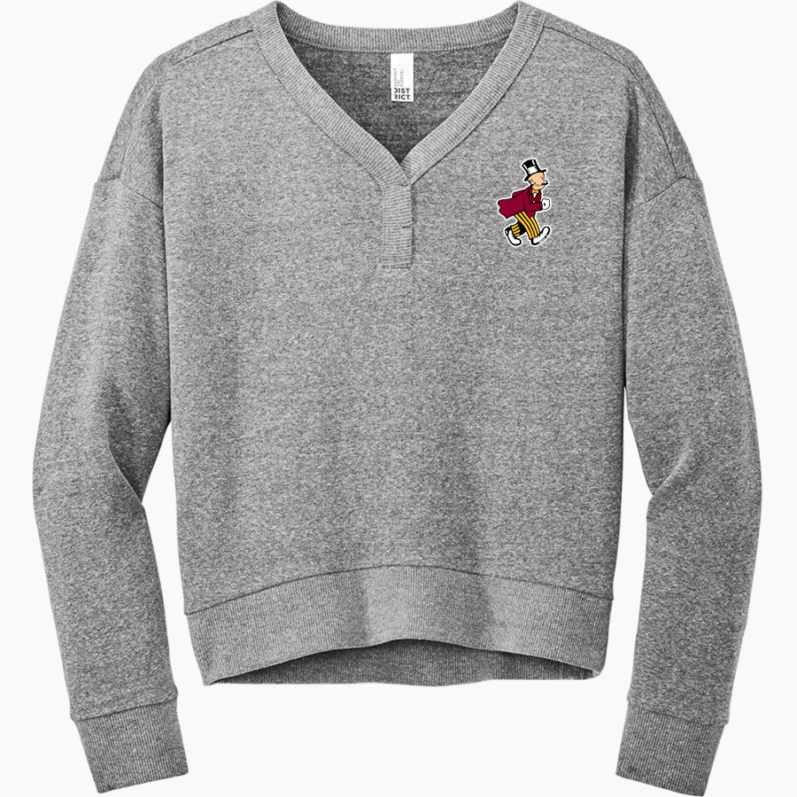 Fairbury High Jeffs <span class="pdp-name-mascot">Fairbury High School Jeffs</span> District Women's Perfect Tri Fleece V-Neck Sweatshirt