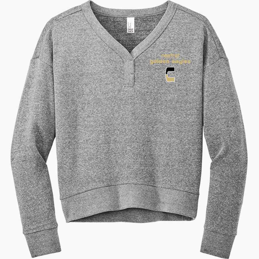 SPRINGFIELD CENTRAL HIGH SCHOOL GOLDEN EAGLES District Women's Perfect Tri Fleece V-Neck Sweatshirt