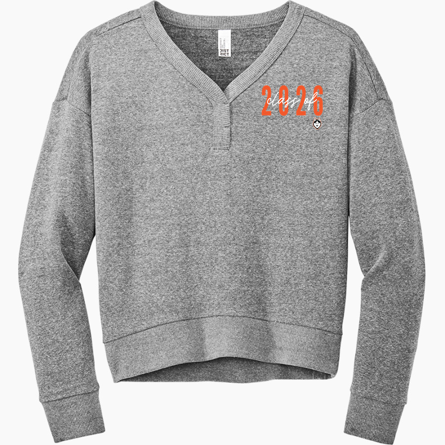ABSAROKEE HIGH SCHOOL HUSKIES District Women's Perfect Tri Fleece V-Neck Sweatshirt