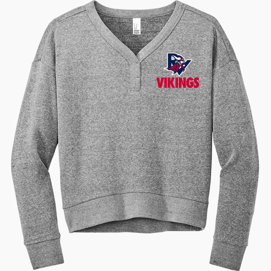 RIVERSIDE HIGH SCHOOL VIKINGS District Women's Perfect Tri Fleece V-Neck Sweatshirt