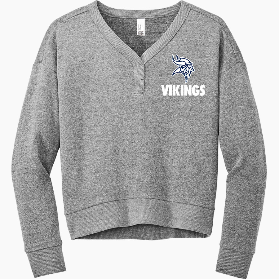 MARYSVILLE HIGH SCHOOL VIKINGS <span class="pdp-name-mascot">MARYSVILLE VIKINGS</span> District Women's Perfect Tri Fleece V-Neck Sweatshirt