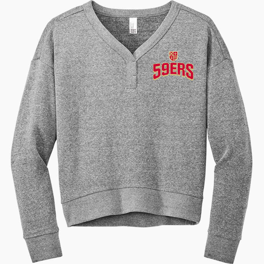 Andrean 59ers <span class="pdp-name-mascot">Andrean 59ers</span> District Women's Perfect Tri Fleece V-Neck Sweatshirt