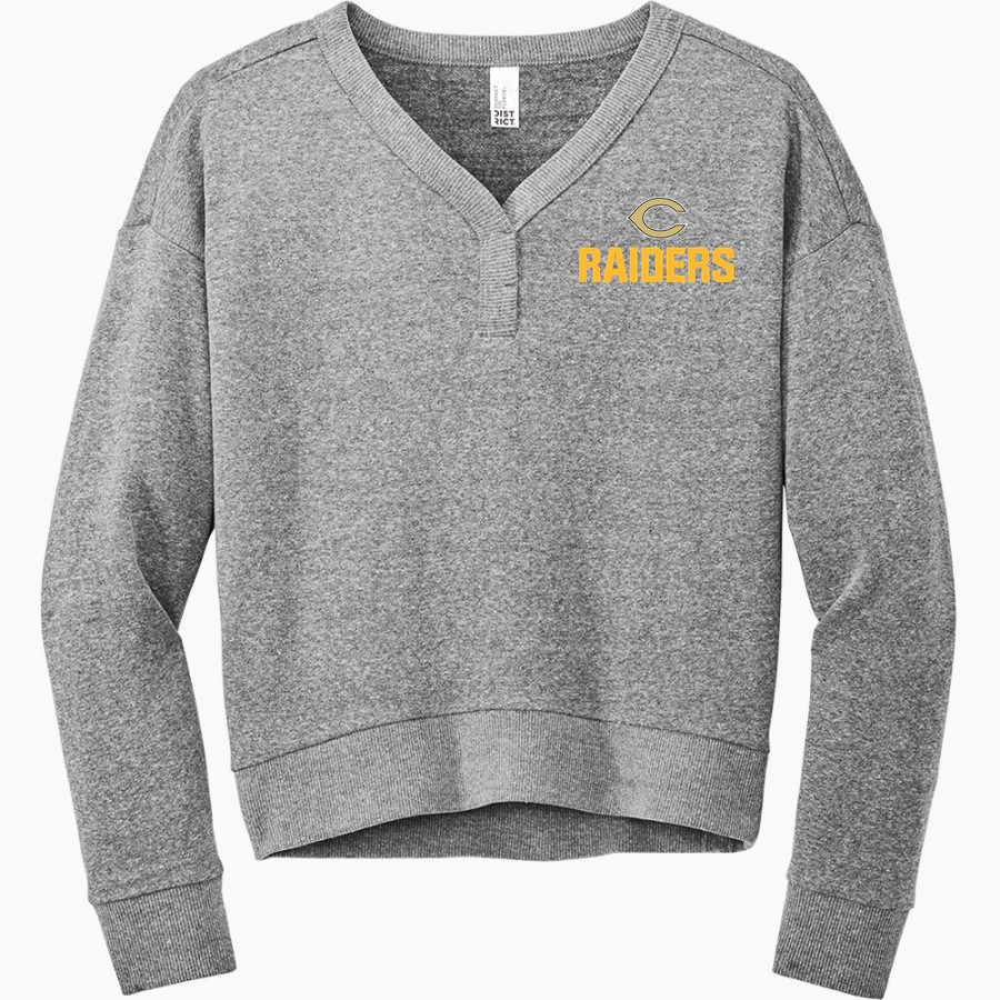 CIBOLA HIGH SCHOOL RAIDERS <span class="pdp-name-mascot">CIBOLA RAIDERS</span> District Women's Perfect Tri Fleece V-Neck Sweatshirt