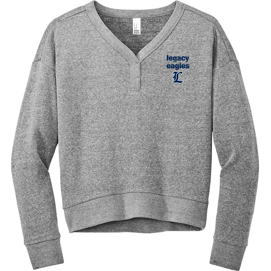 Legacy Eagles <span class="pdp-name-mascot">Legacy Charter Eagles</span> District Women's Perfect Tri Fleece V-Neck Sweatshirt