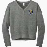 UC Santa Cruz Banana Slugs District Women's Perfect Tri Fleece V-Neck Sweatshirt Front Thumbnail