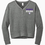 Shell Bank Brigade District Women's Perfect Tri Fleece V-Neck Sweatshirt Front Thumbnail