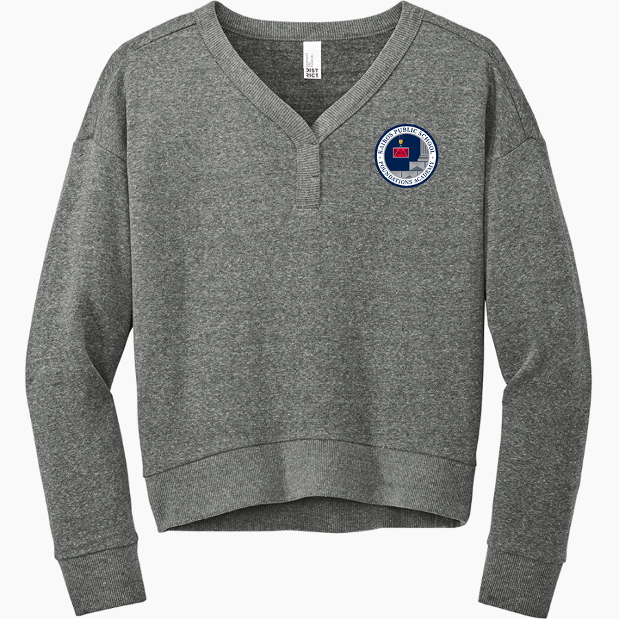 Kairos Public Schools Patriots <span class="pdp-name-mascot">Kairos Public Schools Patriots</span> District Women's Perfect Tri Fleece V-Neck Sweatshirt