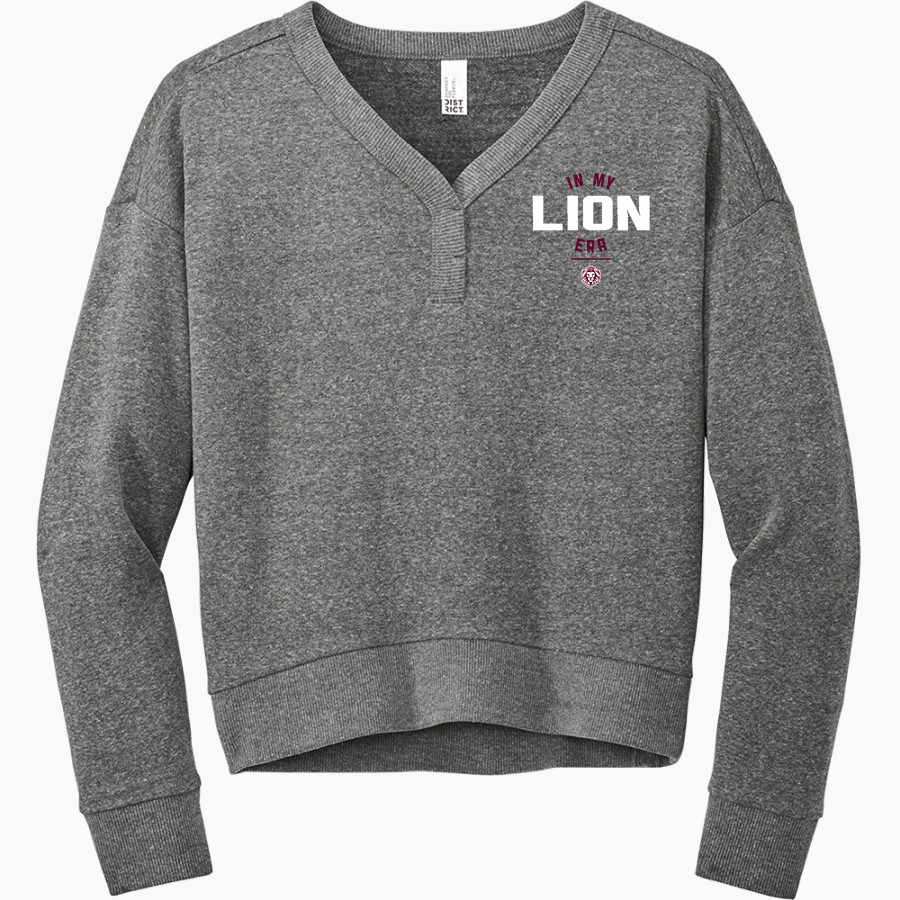 FAITH CHRISTIAN ACADEMY LIONS District Women's Perfect Tri Fleece V-Neck Sweatshirt