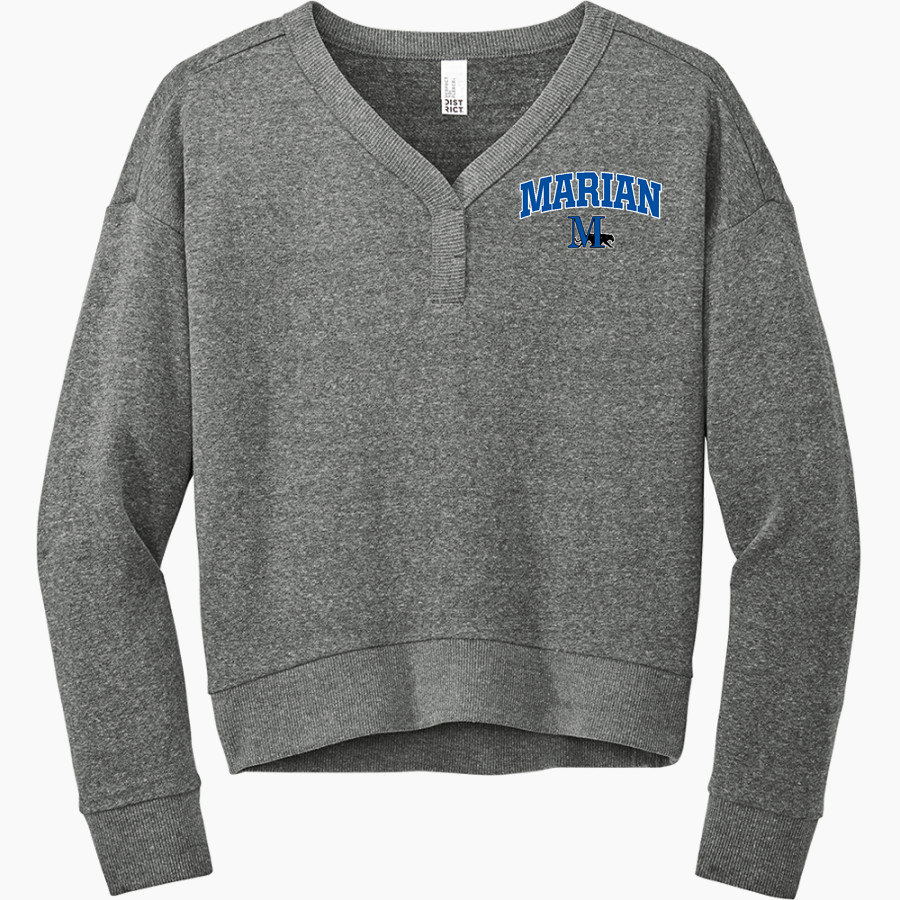 Marian SABRES <span class="pdp-name-mascot">Marian University SABRES</span> District Women's Perfect Tri Fleece V-Neck Sweatshirt