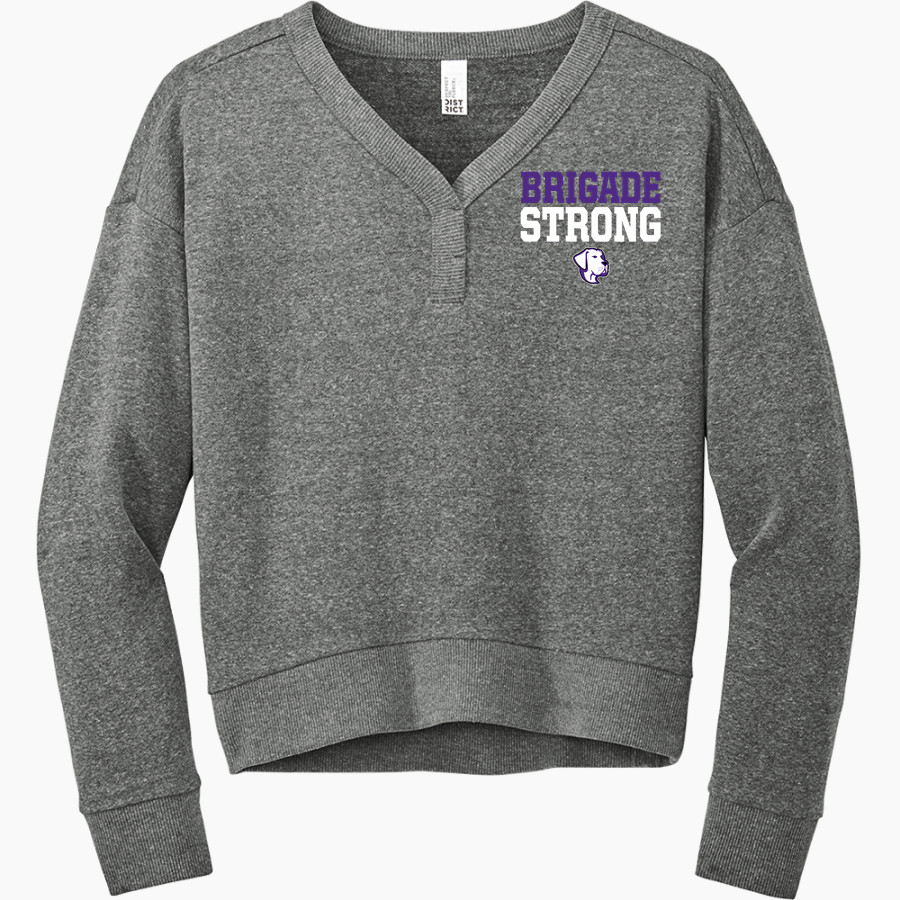 Shell Bank Brigade District Women's Perfect Tri Fleece V-Neck Sweatshirt