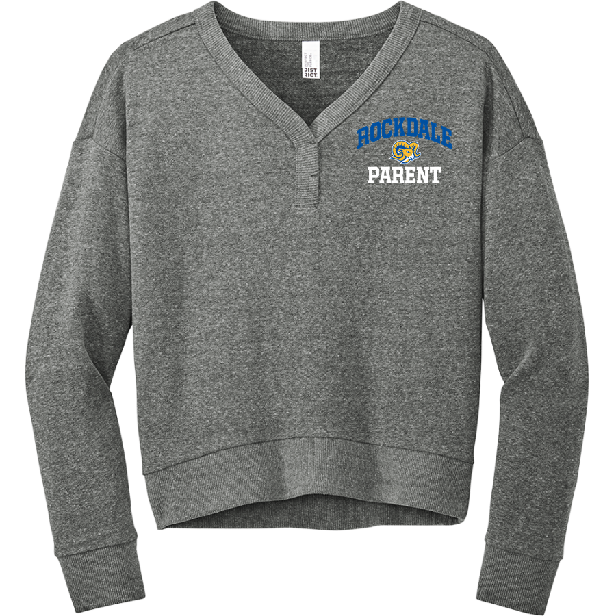 Rockdale Rams <span class="pdp-name-mascot">Rockdale School District 84 Rams</span> District Women's Perfect Tri Fleece V-Neck Sweatshirt